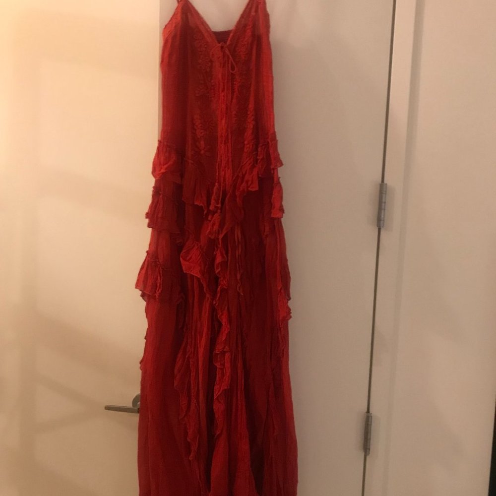 Red Spanish Flamenco Dress